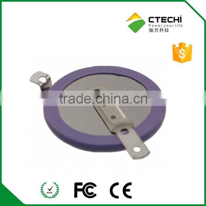 ML2020 Car key battery 3V Coin cell with solder tabs