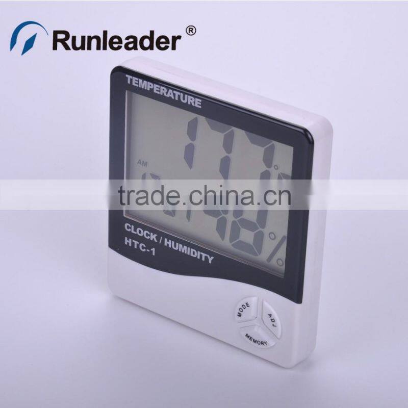 LCD digital Multi Function Temperature and Humidity Meter Clock Alarm Calendar