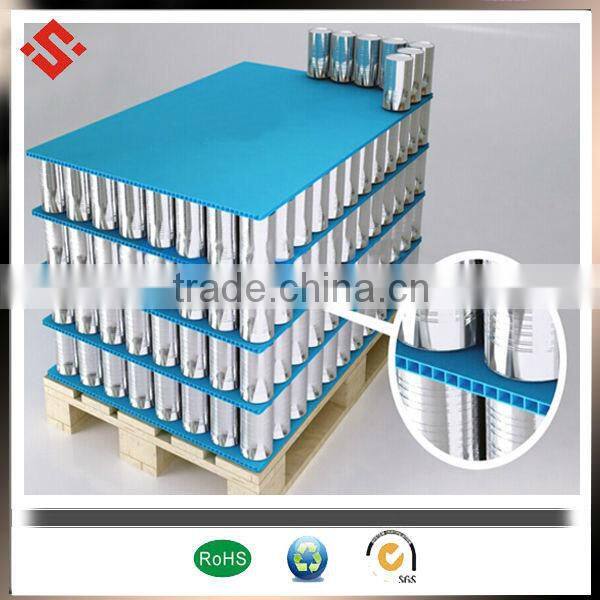 4mm Thick Plastic PP Corrugated Sheet for bottle Layer Pads