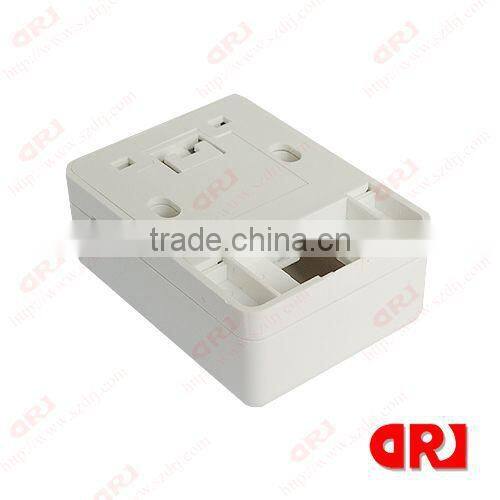 cat3 single port surface mount box with keystone jack