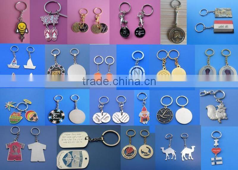 Colorful Enamel Autism Awareness Puzzle Ribbon Heart Key Chain