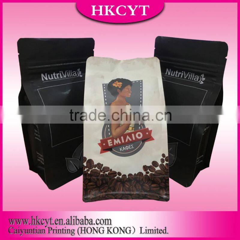 Quad Seal 250g Coffee Packaging Bag