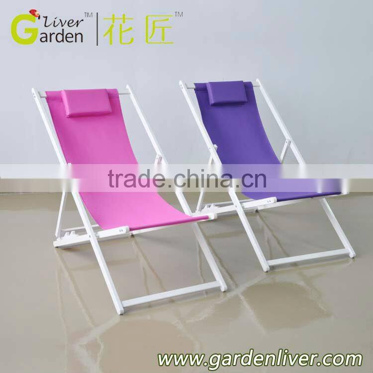 Outdoor cheap reclining lightweight camp beach lounge chair