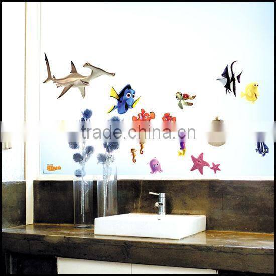 cartoon ocean fish wall stickers 2013