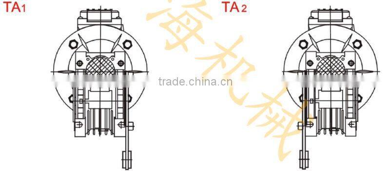 NMRV063 Speed reducer gear motor transmission with 550w electric dc motor