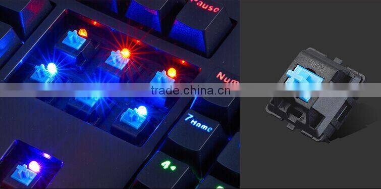 Professional factory Switching Backlight USB Keyboard Wired Gaming Keyboard,colorful gaming keyboard