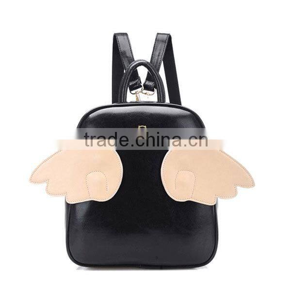 Cute small backpack the best ladies match item with changable wings