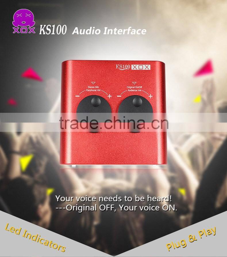USB EXTERNAL SOUND CARD/AUDIO INTERFACE FOR MUSIC LOVERS