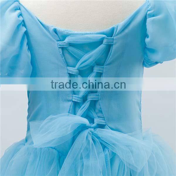 Pretty cinderella cosplay princess dress for 100-150 cm girls child fashion dress (Ulik-A0354)