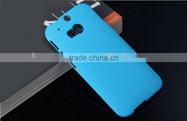 Hot selling 9 colors Frosted back cover case for HTC one M8
