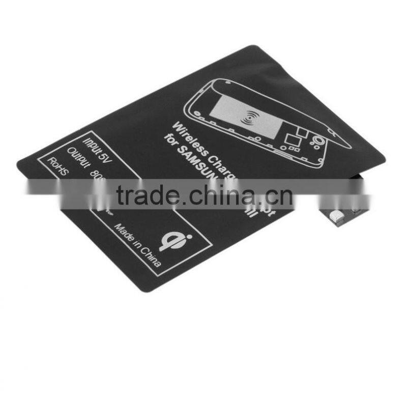 Qi Wireless Charger Receiver Card Black for Samsung Galaxy Note3 III N7100 Wholesale