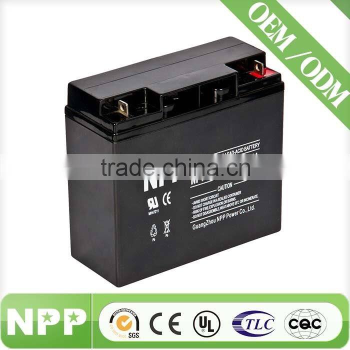 12v 18ah deep cycle battery for table lamp