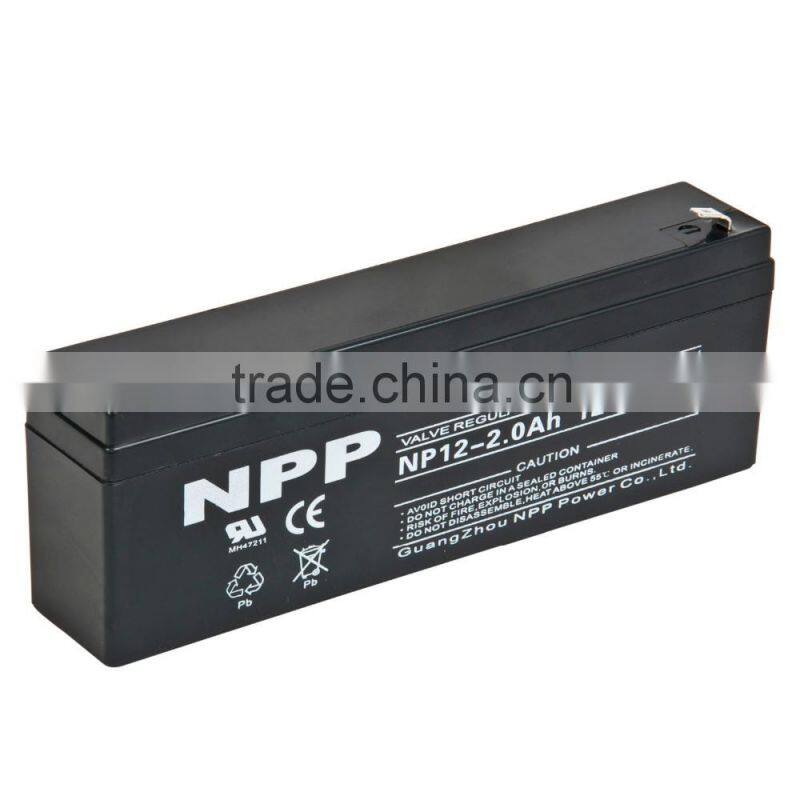 12v2ah/12v2.6ah storage battery for UPS