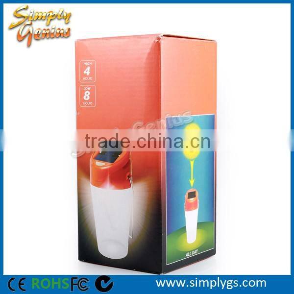 (hot)0.5W illumination waterproof hiking fishing reading solar bottle lantern