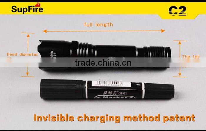 supfire c2 led night hunting torch light