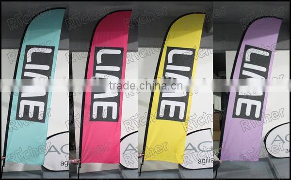 Customized Knife flag/beach banner/feather flag flying banner