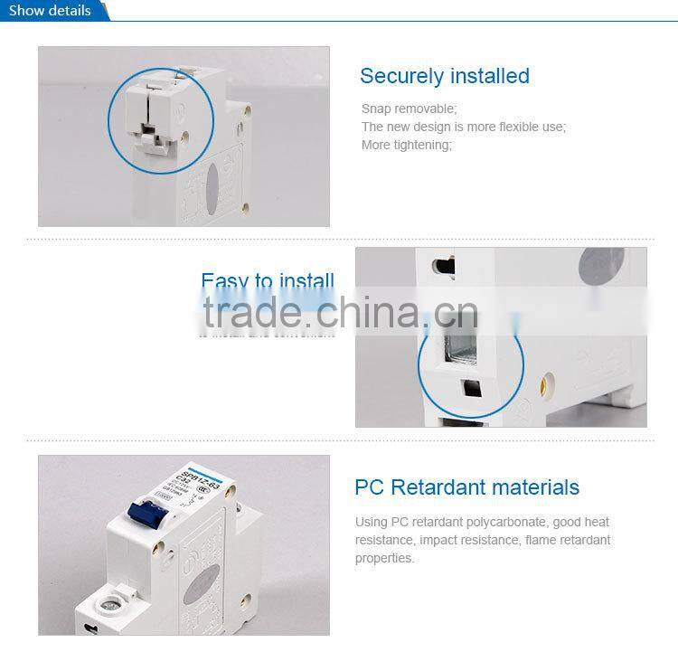 SAIP/SAIPWELL Manufacture Earth Leakage Type PV Application 4 Pole Current Circuit Breaker