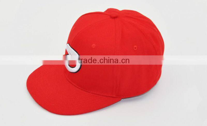 Cool Fashion 3D Embroidered Unisex Adjustable Premium Cotton Twill Fitted Hip-Hop Flat Brim Snapback Cap