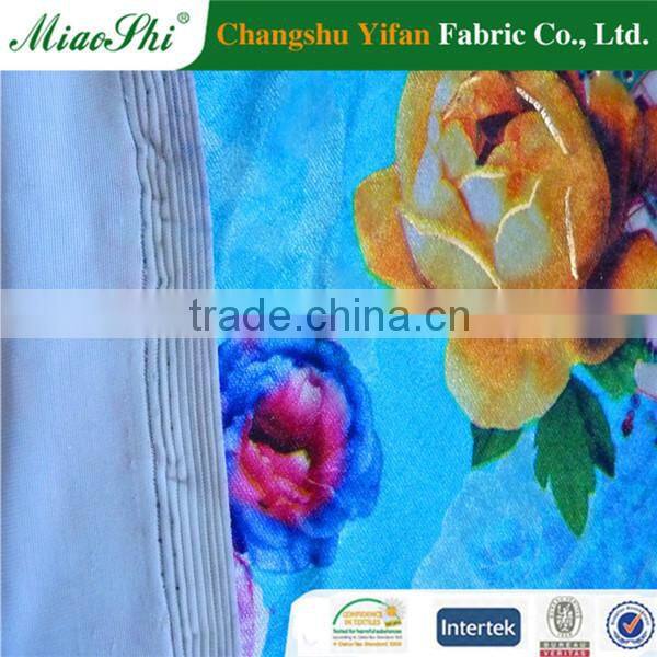 100% polyester plain dyed velvet fabric for upholstery furniture