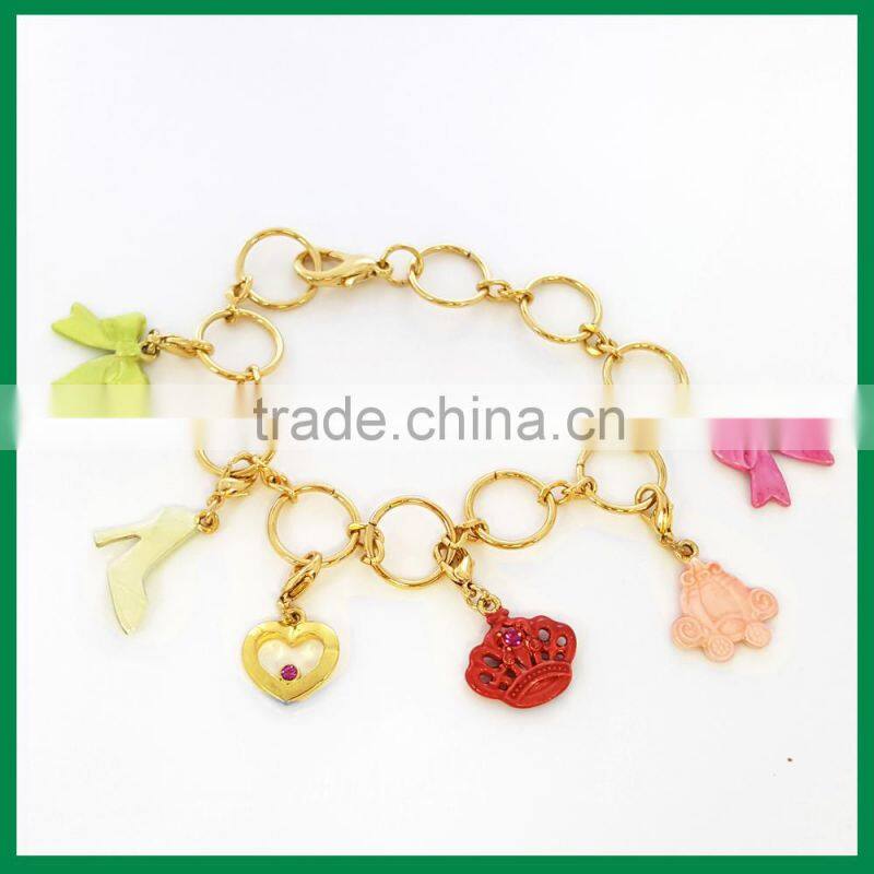 Zinc Alloy Charms for Woman Chain Bracelet