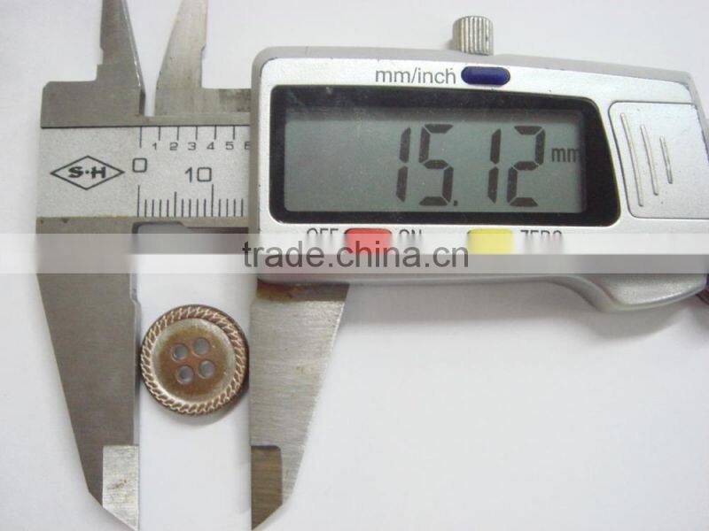 15mm technique 4 holes alloy lead-free and nickel-free button