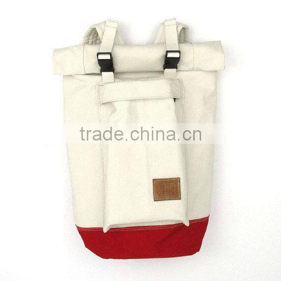 Fashion Canvas Sports Rolltop Backpack