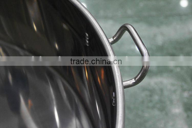 China Products large 555 stainless steel non stick glazed stew pots
