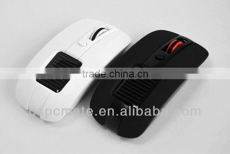 Solar power Adjustable 4 Tracking Speed Hi-definition DPI 2000 2.4GHz Wireless Optical Mouse