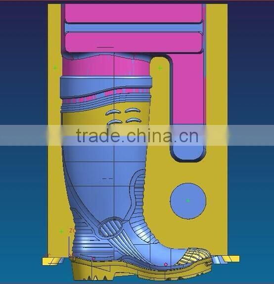 Two color pvc rain boots mould