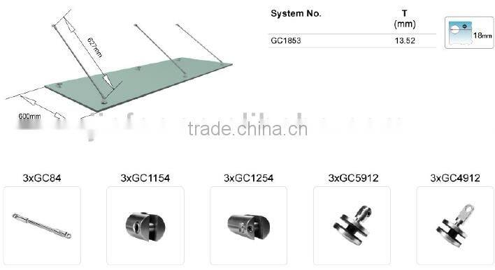 Stainless Steel Tempered Glass Canopy "MINI"