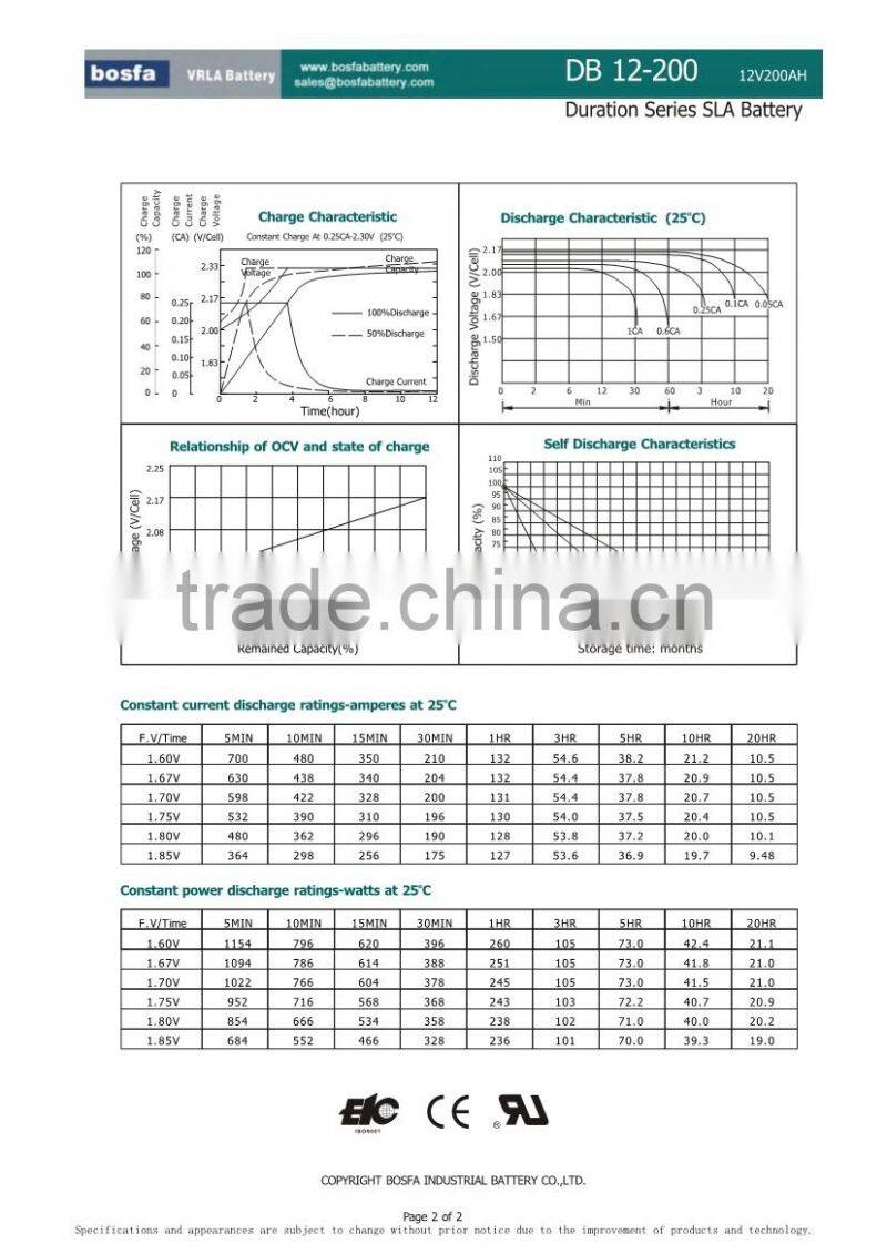 12v discount battery terminals with 200ah battery acid sealed