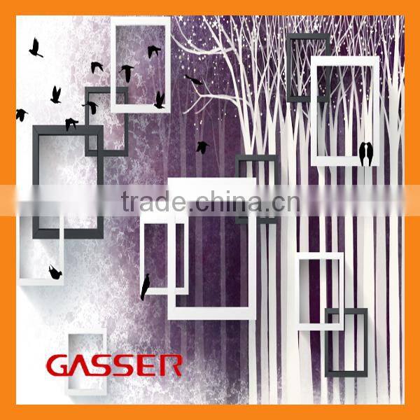 modern design thick pvc wallpaper with deep pattern