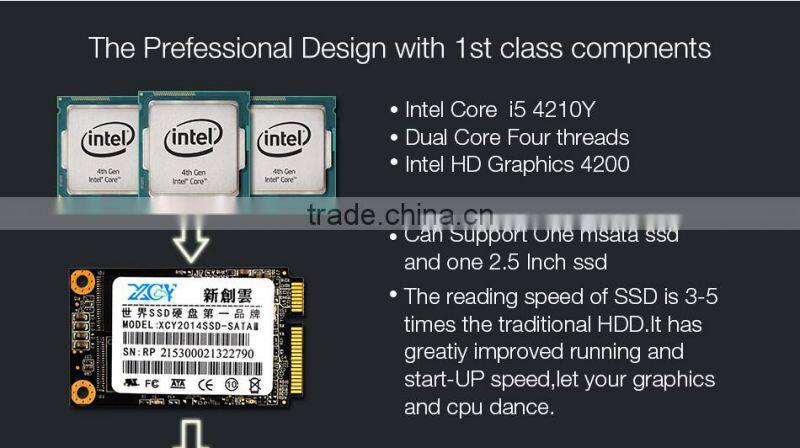 control computer embedded single board computer mini pc for school X32 4210Y core i5 1.5GHZ ddr3 vesa mount silver