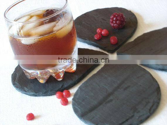 slate coaster black drink coaster bar wine coaster