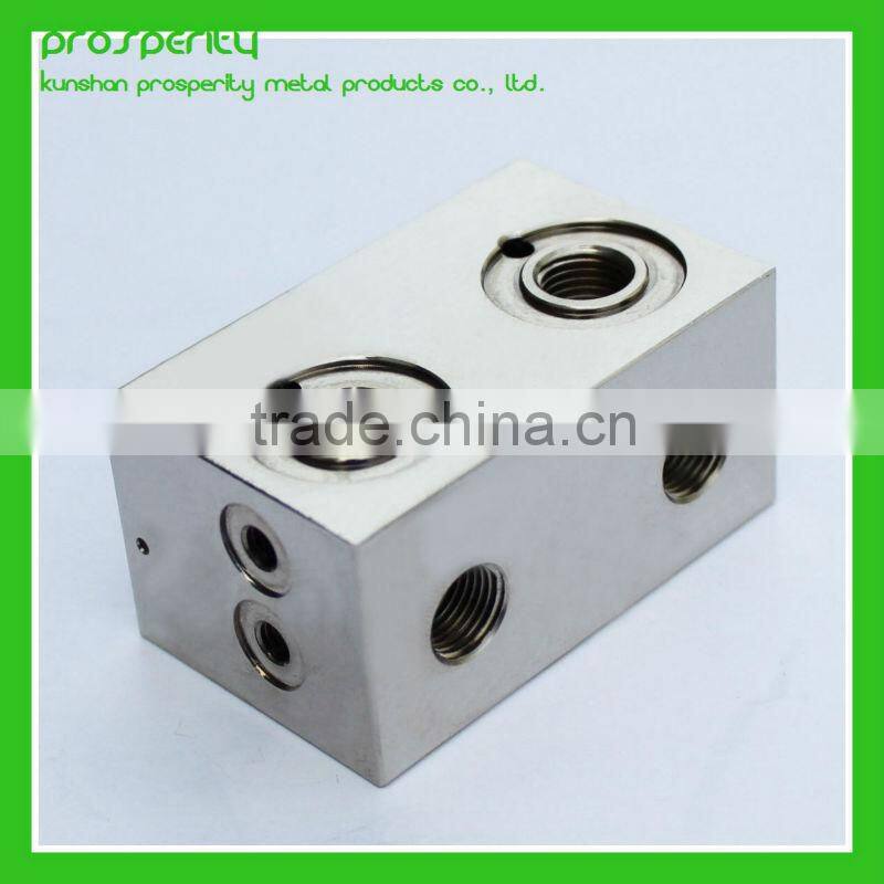 shanghai high quality nickel plated brass valve block