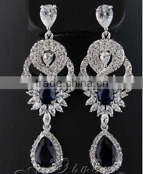 JINSE Diamond Dangler Earrings