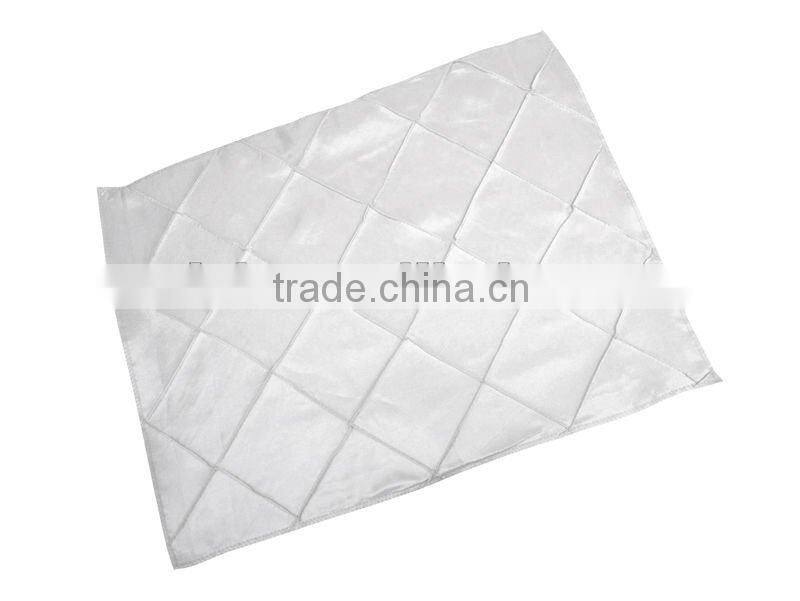 Pintuck table runner,table cloth,chair sash,placemat,napkin,table cover