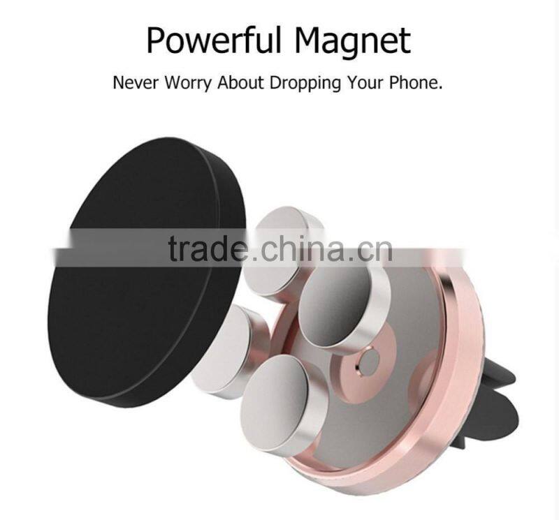 360 Degree Dotation Magnetic Air Vent Mount for Mobile Holder Air Vent Mount