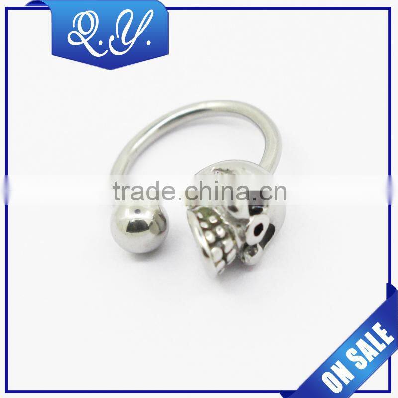 Nose Piercing Rings Jewelry Custom Cartilage Piercing Stainless steel Septum crystal nose rings
