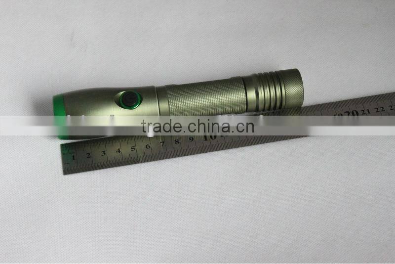 LED aluminium flashlight new torch light USB flashlight