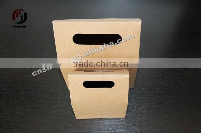 birthday food grade brown cake box with handle