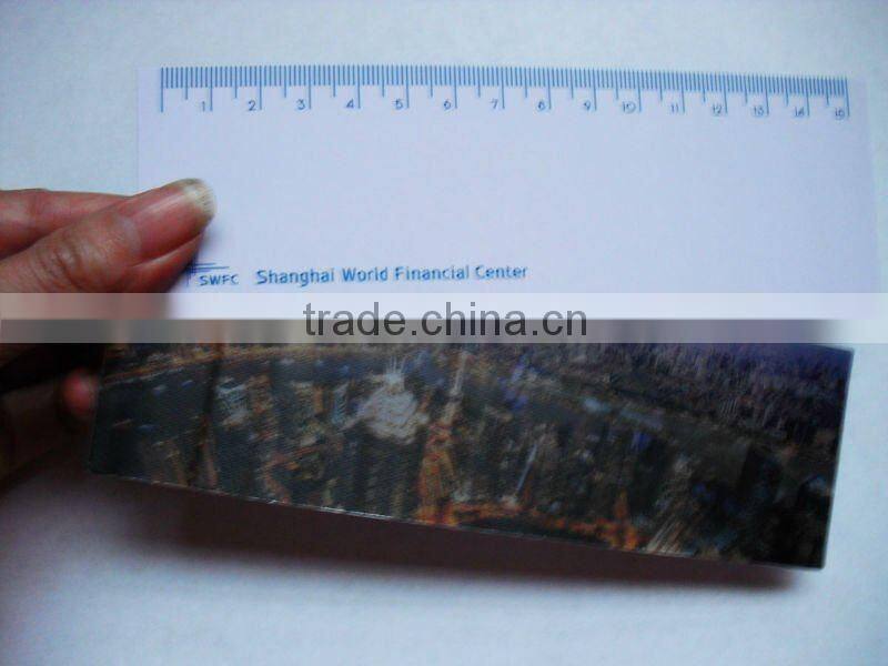 30X5cm PET or PP stationary promotional 3D Lenticular ruler