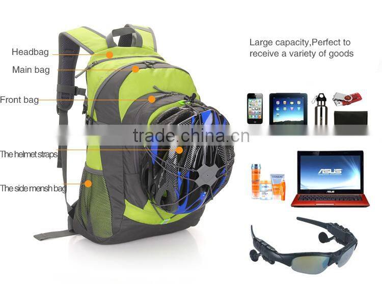 2015 New waterproof reflective cycling adventure backpack for teens