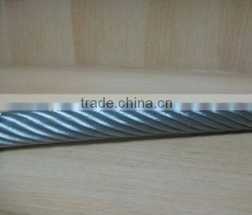 Manufacture 6*19+IWRC galvanized steel wire rope/steel cable