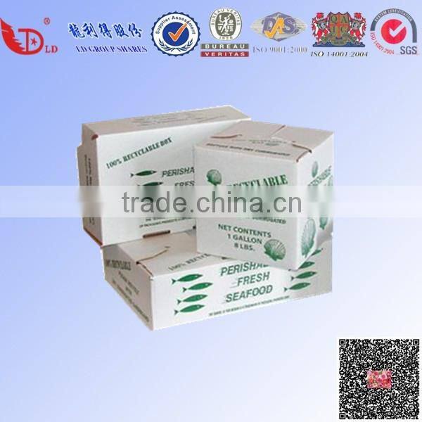 Corrugated Carton Box For Seafood Shipping