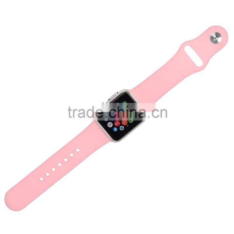 Soft Silicone Replacement Sport Band for Apple Watch, For Apple Watch Rubber Wrist Watch Strap