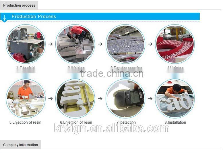 Customize Shape and led channel letter sign box for advertising