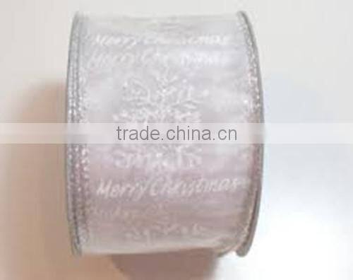 Various Hot Sale Customized Design Printed Christmas Ribbon