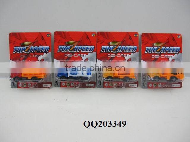 Mini free wheel die cast construction truck