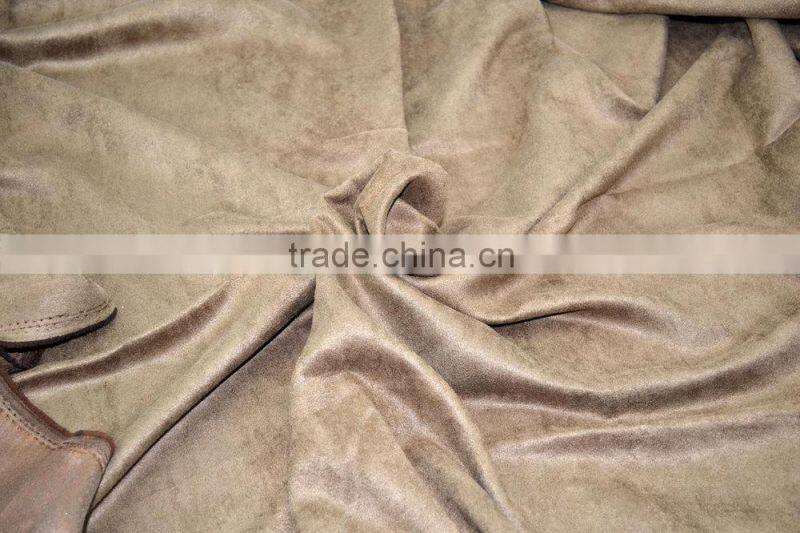 100% Polyester 230T 150D Suede Upholstery Fabric Car Seats